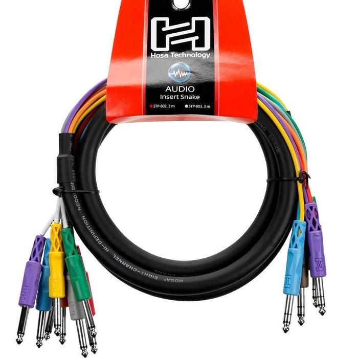 Hosa STP802 1/4" TRS to Dual 1/4" TS Insert Snake (2m) (HOS-STP802) - Gsus4