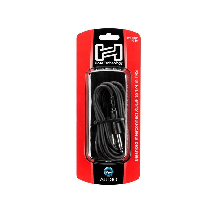Hosa STX-105F XLR(F) to 1/4" TRS Balanced Interconnect Cable (5ft) (HOS-STX105F) - Gsus4