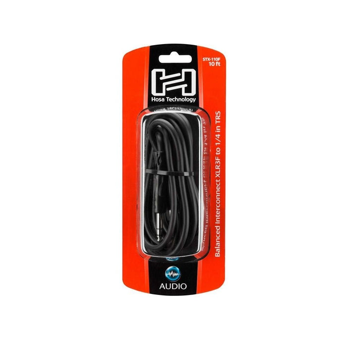 Hosa STX-110F XLR(F) to 1/4" TRS Balanced Interconnect Cable (10ft) (HOS-STX110F) - Gsus4
