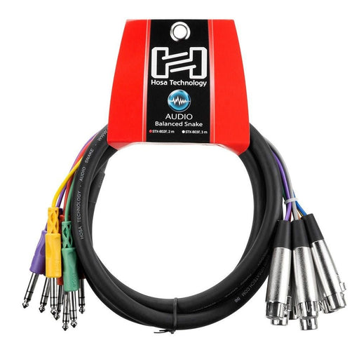 Hosa STX-802F XLR(F) to 1/4" TRS Balanced Snake (8-ch 2m) (HOS-STX802F) - Gsus4