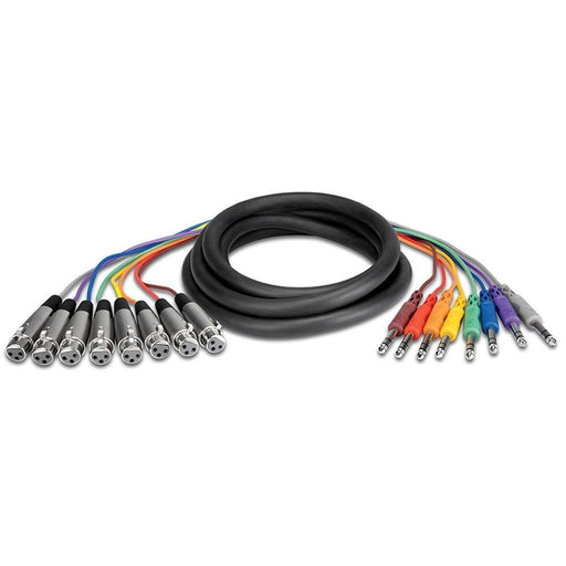 Hosa STX-803F XLR(F) to 1/4" TRS Balanced Snake (8-ch 3m) (HOS-STX803F) - Gsus4