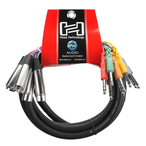 Hosa STX-803M XLR(M) to 1/4" TRS Balanced Snake (8-ch 3m) (HOS-STX803M) - Gsus4