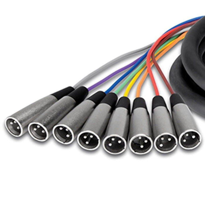 Hosa STX-804M 1/4" TRS to XLR(M) Balanced Snake (8-ch 4m) (HOS-STX804M) - Gsus4