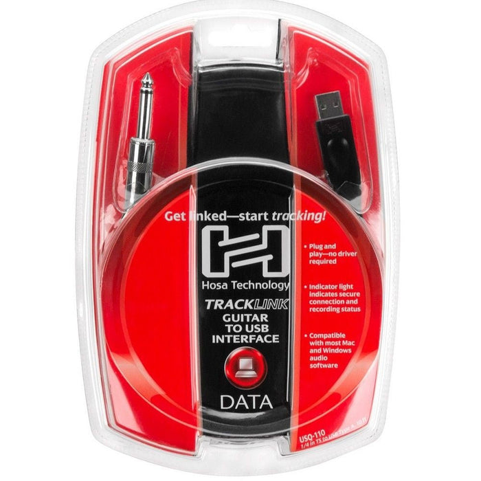 Hosa Tracklink Guitar 1/4" TS to USB Interface (HOS-USQ110) - Gsus4