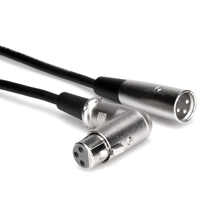 Hosa XFF1015 Right-Angle XLR(F) to XLR(M) Balanced Interconnect Cable (1.5ft) (HOS-XFF1015) - Gsus4
