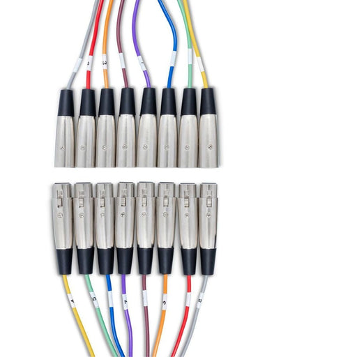Hosa XLR803 XLR(M) to XLR(F) Balanced Snake (8-ch 3m) (HOS-XLR803) - Gsus4