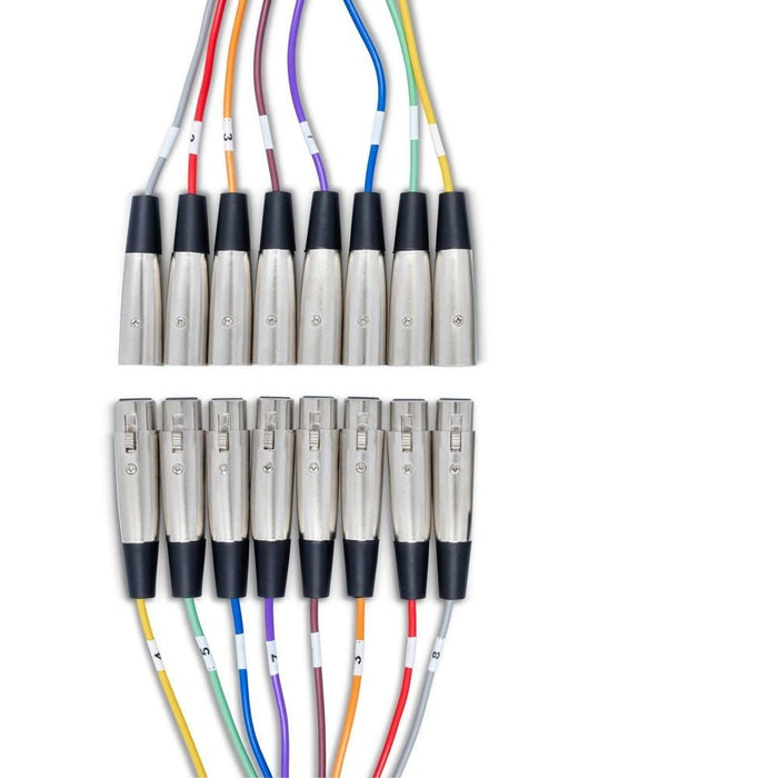 Hosa XLR803 XLR(M) to XLR(F) Balanced Snake (8-ch 3m) (HOS-XLR803) - Gsus4