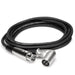 Hosa XRR1015 XLR(F) to Right-Angle XLR(M) Balanced Interconnect Cable (1.5ft) (HOS-XRR1015) - Gsus4