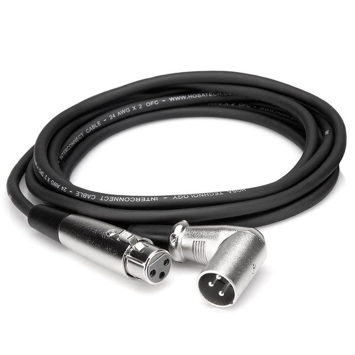 Hosa XRR105 XLR(F) to Right-Angle XLR(M) Balanced Interconnect Cable (5ft) (HOS-XRR105) - Gsus4