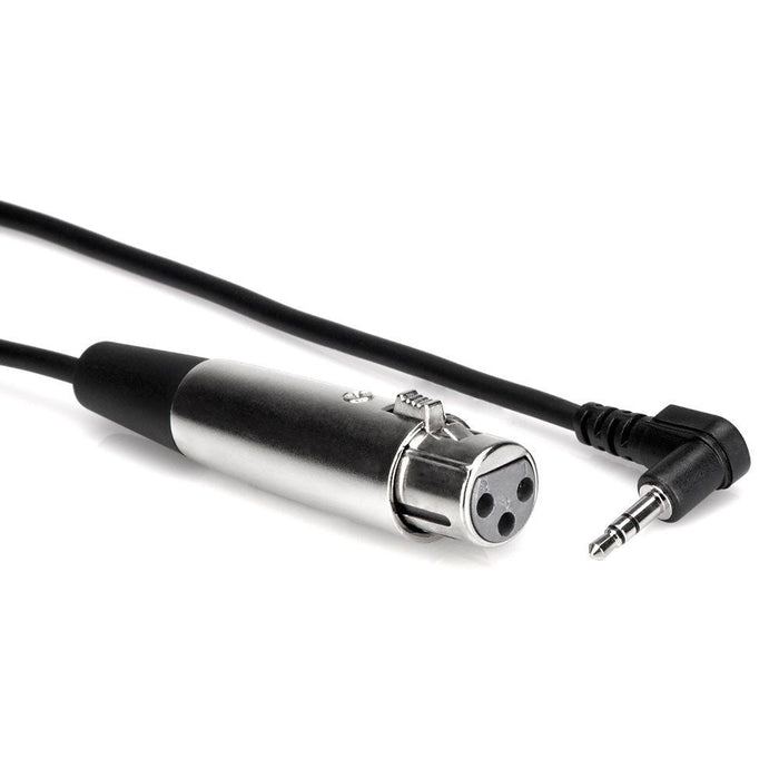 Hosa XVM-101F XLR(F) to Right-Angle 3.5mm TRS Microphone Cable (1ft) (HOS-XVM101F) - Gsus4