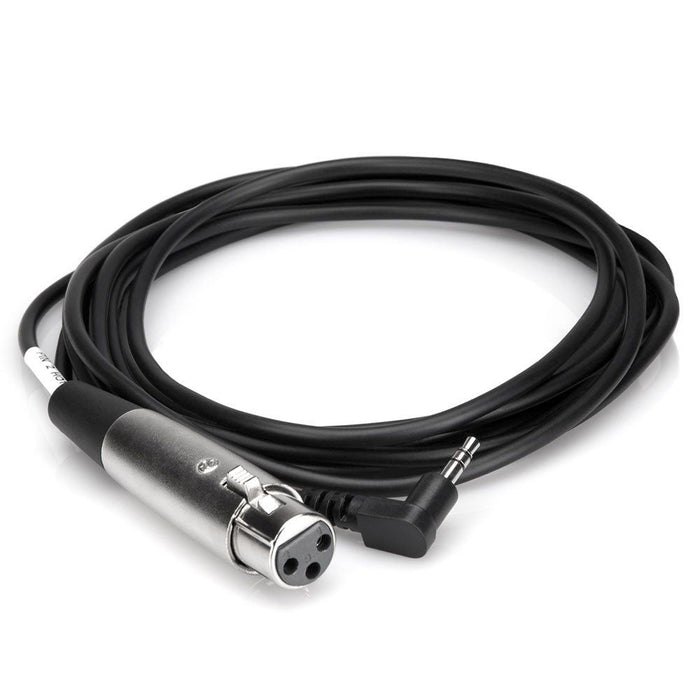 Hosa XVM-101F XLR(F) to Right-Angle 3.5mm TRS Microphone Cable (1ft) (HOS-XVM101F) - Gsus4