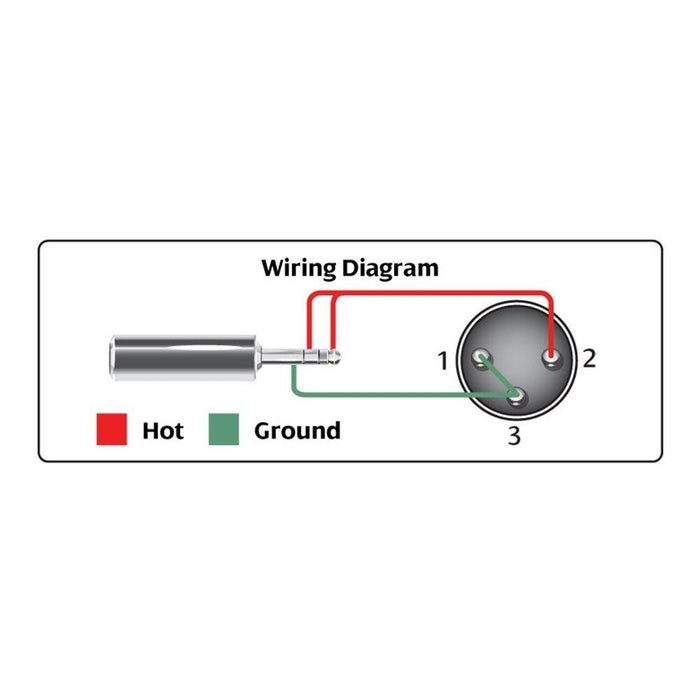 Hosa XVM-110M Right-Angle 3.5mm TRS to XLR(M) Microphone Cable (10ft) (HOS-XVM110M) - Gsus4