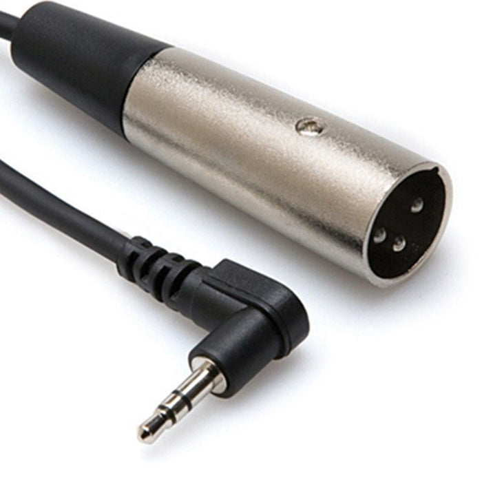 Hosa XVM-110M Right-Angle 3.5mm TRS to XLR(M) Microphone Cable (10ft) (HOS-XVM110M) - Gsus4