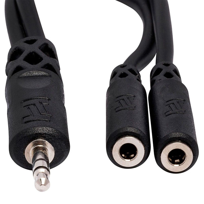 Hosa YMM-232 3.5mm TRS(M) to Dual 3.5mm TRS(F) Y-Cable Adaptor (HOS-YMM232) - Gsus4