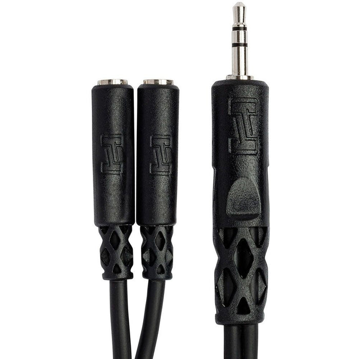 Hosa YMM-232 3.5mm TRS(M) to Dual 3.5mm TRS(F) Y-Cable Adaptor (HOS-YMM232) - Gsus4