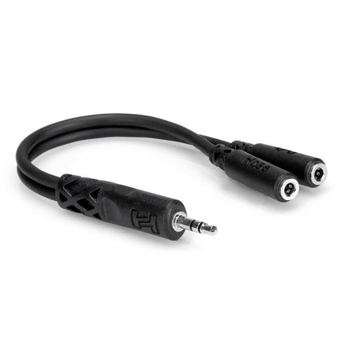 Hosa YMM-232 3.5mm TRS(M) to Dual 3.5mm TRS(F) Y-Cable Adaptor (HOS-YMM232) - Gsus4