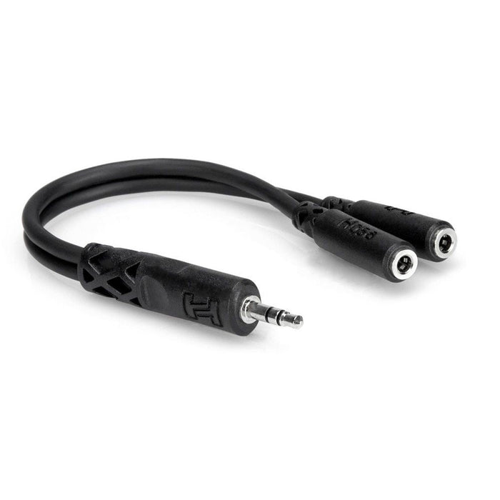 Hosa YMM-232 3.5mm TRS(M) to Dual 3.5mm TRS(F) Y-Cable Adaptor (HOS-YMM232) - Gsus4