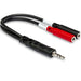 Hosa YMM-261 3.5mm TRS(M) to Dual 3.5mm TS(F) Stereo Breakout Adaptor Cable (HOS-YMM261) - Gsus4