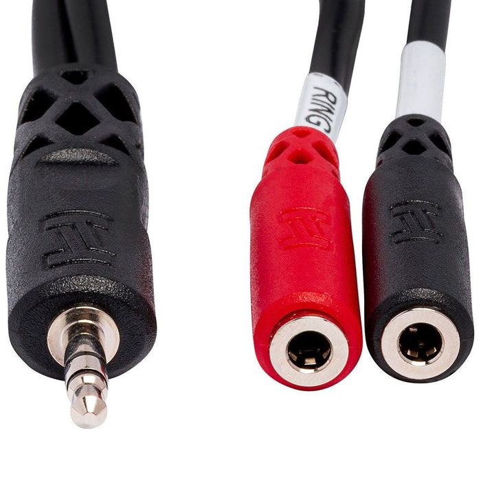 Hosa YMM-261 3.5mm TRS(M) to Dual 3.5mm TS(F) Stereo Breakout Adaptor Cable (HOS-YMM261) - Gsus4