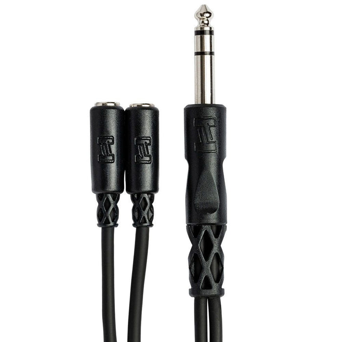 Hosa YMP-234 1/4" TRS(M) to Dual 3.5mm TRS(F) Y-Cable Adaptor (HOS-YMP234) - Gsus4