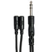 Hosa YMP-234 1/4" TRS(M) to Dual 3.5mm TRS(F) Y-Cable Adaptor (HOS-YMP234) - Gsus4