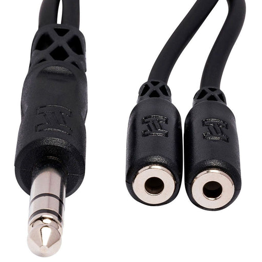 Hosa YMP-234 1/4" TRS(M) to Dual 3.5mm TRS(F) Y-Cable Adaptor (HOS-YMP234) - Gsus4