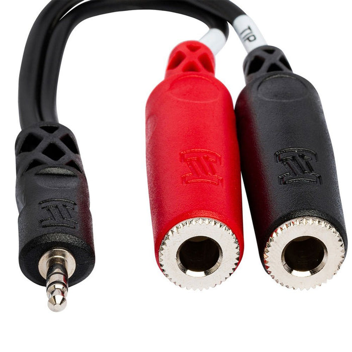 Hosa | YMP137 | Stereo Breakout Y - Cable Adapter | 3.5mm TRS To Dual 1/4" TS (HOS - YMP137) - Gsus4