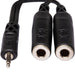 Hosa | YMP233 | Stereo Duplicate Y - Cable Adapter | 3.5mm TRS To Dual 1/4" TRS (HOS - YMP233) - Gsus4