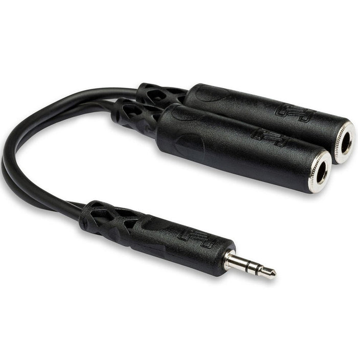 Hosa | YMP233 | Stereo Duplicate Y - Cable Adapter | 3.5mm TRS To Dual 1/4" TRS (HOS - YMP233) - Gsus4