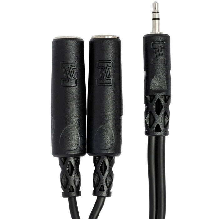 Hosa | YMP233 | Stereo Duplicate Y - Cable Adapter | 3.5mm TRS To Dual 1/4" TRS (HOS - YMP233) - Gsus4