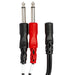 Hosa | YMP434 | Stereo Breakout Y - Calbe Adapter | 3.5mm TRS Female To Dual 1/4" TS (HOS - YMP434) - Gsus4