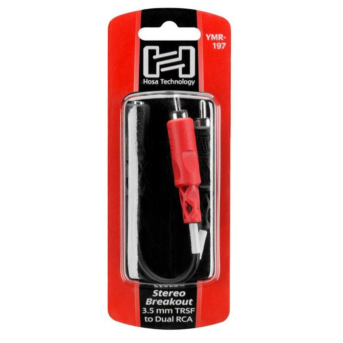Hosa YMR197 Stereo Breakout 3.5 mm TRSF to Dual RCA (HOS-YMR197) - Gsus4