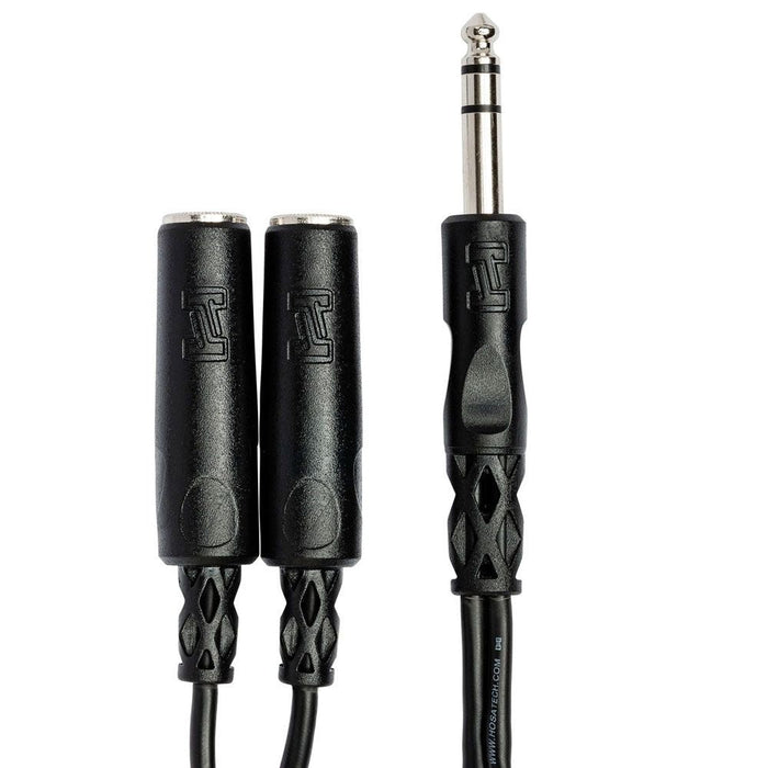Hosa YPP-118 1/4" TRS(M) to Dual 1/4" TRS(F) Y-Cable Adaptor (HOS-YPP118) - Gsus4