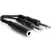 Hosa YPP106 1/4 " TSF to Dual 1/4 " TS Y Cable (HOS-YPP106) - Gsus4