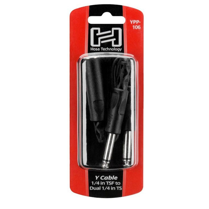 Hosa YPP106 1/4 " TSF to Dual 1/4 " TS Y Cable (HOS-YPP106) - Gsus4