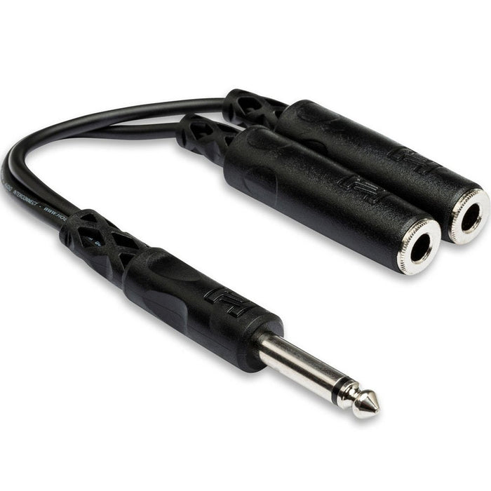 Hosa | YPP111 | Signal Duplicate Y - Cable Adapter | 1/4" TS To Dual 1/4" TS Female (HOS - YPP111) - Gsus4
