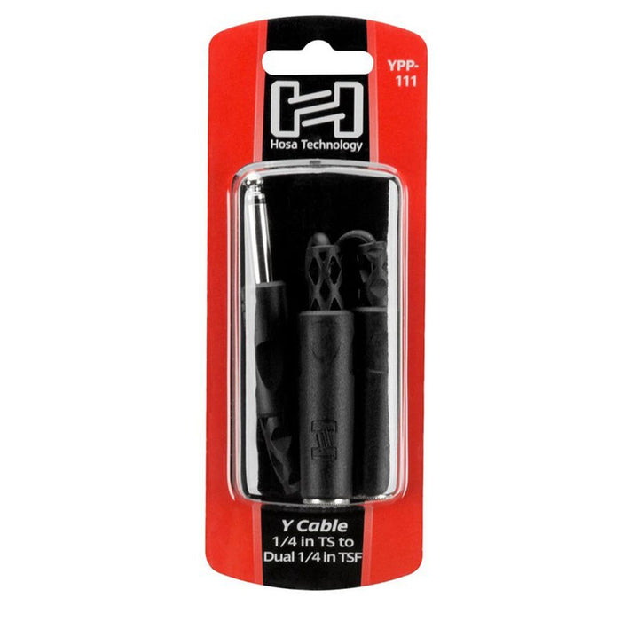 Hosa | YPP111 | Signal Duplicate Y - Cable Adapter | 1/4" TS To Dual 1/4" TS Female (HOS - YPP111) - Gsus4