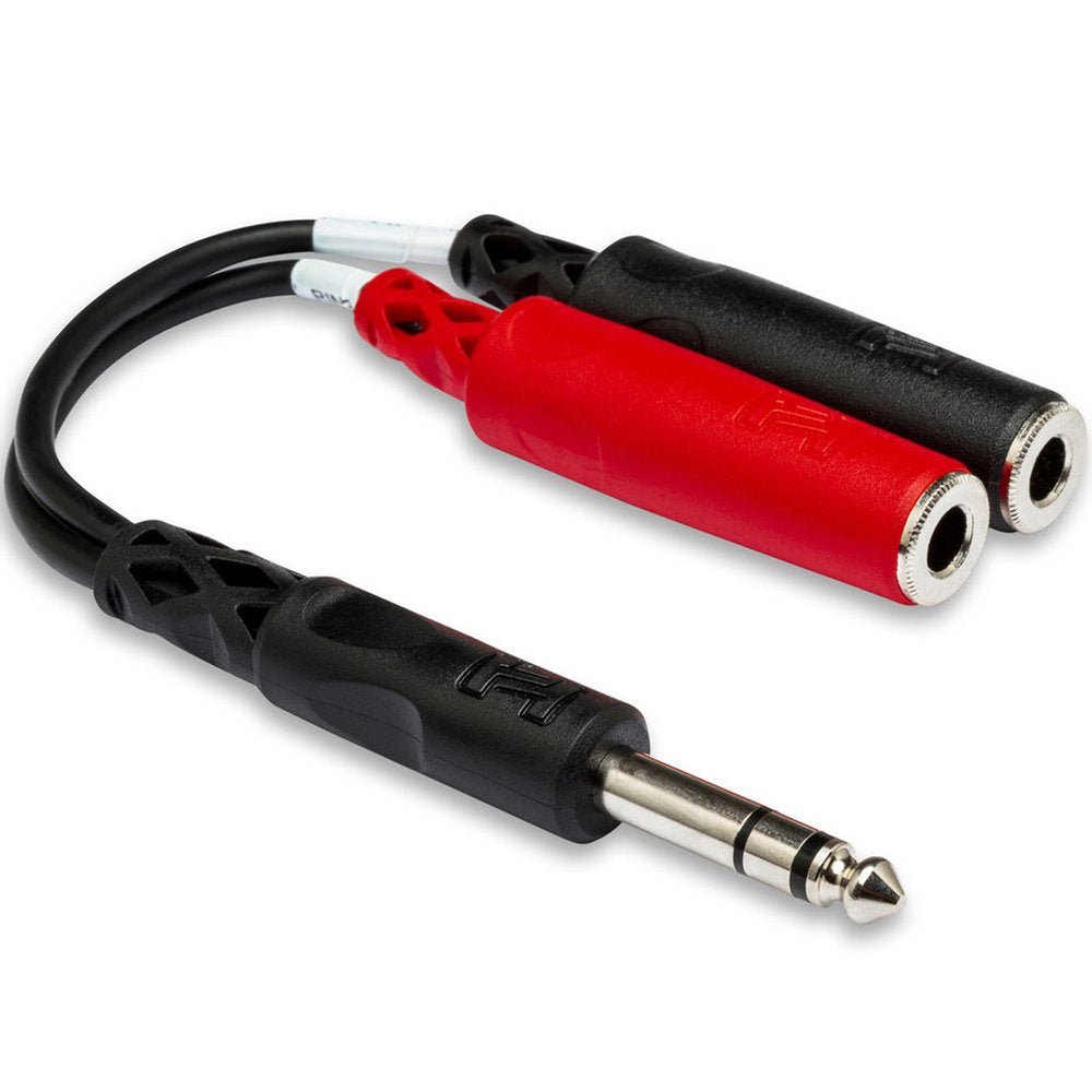 Hosa | YPP117 | Stereo Breakout Y - Cable Adapter | 1/4" TRS To Dual 1/4" TS Female (HOS - YPP117) - Gsus4