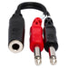 Hosa | YPP136 | Stereo Breakout Y - Cable Adapter | 1/4" TRS Female To Dual 1/4" TS (HOS - YPP136) - Gsus4