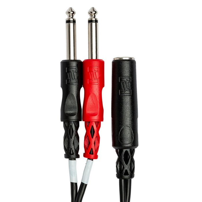 Hosa | YPP136 | Stereo Breakout Y - Cable Adapter | 1/4" TRS Female To Dual 1/4" TS (HOS - YPP136) - Gsus4