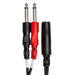 Hosa | YPP136 | Stereo Breakout Y - Cable Adapter | 1/4" TRS Female To Dual 1/4" TS (HOS - YPP136) - Gsus4
