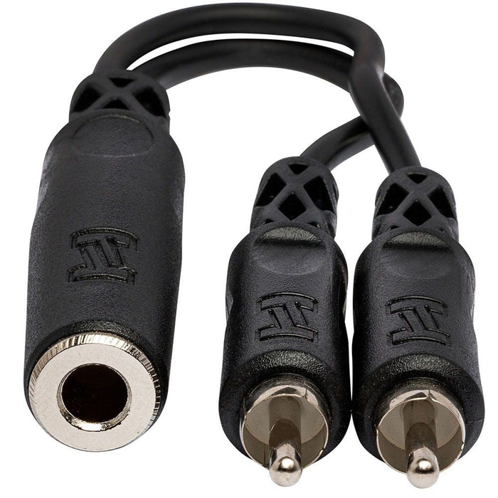 Hosa YPR-131 1/4" TS(F) to Dual RCA(M) Y-Cable Adaptor (HOS-YPR131) - Gsus4