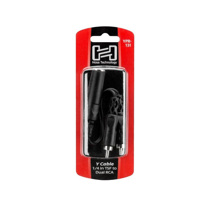 Hosa YPR-131 1/4" TS(F) to Dual RCA(M) Y-Cable Adaptor (HOS-YPR131) - Gsus4
