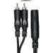 Hosa YPR-131 1/4" TS(F) to Dual RCA(M) Y-Cable Adaptor (HOS-YPR131) - Gsus4