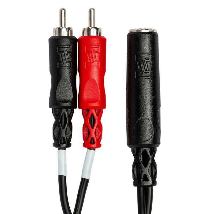 Hosa YPR-257 1/4" TRS(F) to Dual RCA(M) Stereo Breakout Adaptor Cable (HOS-YPR257) - Gsus4