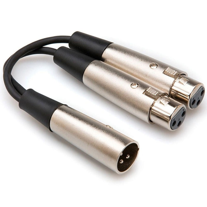 Hosa YXF-119 Dual XLR(F) to XLR(M) Y-Cable Adaptor (HOS-YXF119) - Gsus4