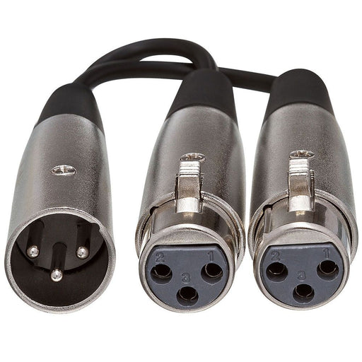 Hosa YXF-119 Dual XLR(F) to XLR(M) Y-Cable Adaptor (HOS-YXF119) - Gsus4