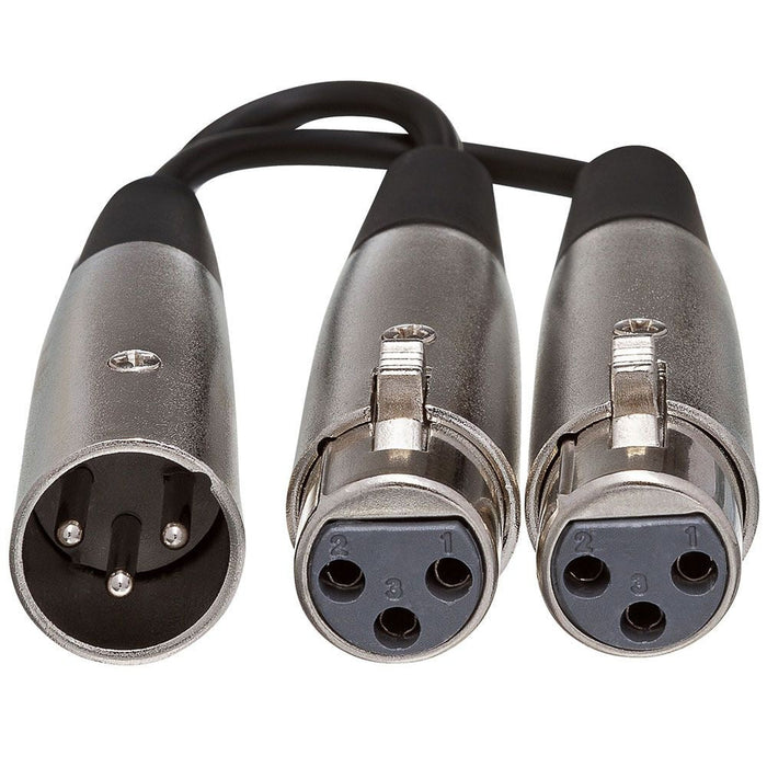 Hosa YXF-119 Dual XLR(F) to XLR(M) Y-Cable Adaptor (HOS-YXF119) - Gsus4