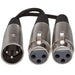 Hosa YXF-119 Dual XLR(F) to XLR(M) Y-Cable Adaptor (HOS-YXF119) - Gsus4