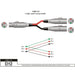 Hosa YXM-121 XLR(F) to Dual XLR(M) Y-Cable Adaptor (HOS-YXM121) - Gsus4